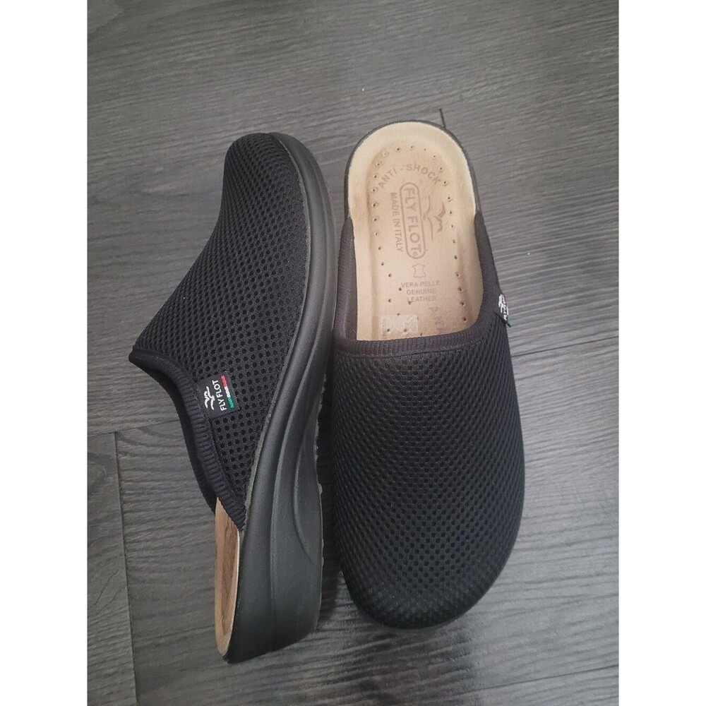Fly Flot Italian Comfort Mesh Mules Size 38 (US 7.5) Nursing Antishock Clogs
